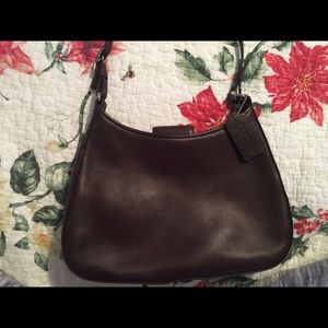 Dark brown Coach handbag